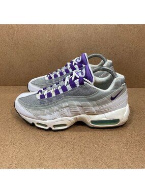 Nike Air Max 95 LV8 'Grape' Grey White Purple Womens Size 8 Athletic Sneakers